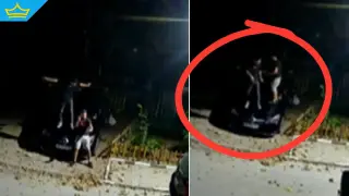 Вандали потрошиха паркиран автомобил в Пловдив и се снимаха с него (видео)