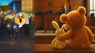 Когато правосъдието се превърне в играчка: плюшени зайчета и рекордни самоотводи