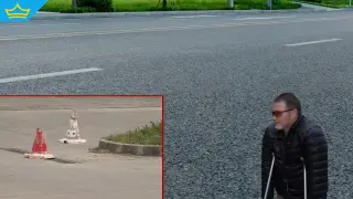 Мъж спука кост на крака си след падане в необезопасена шахта в Пловдив (видео)