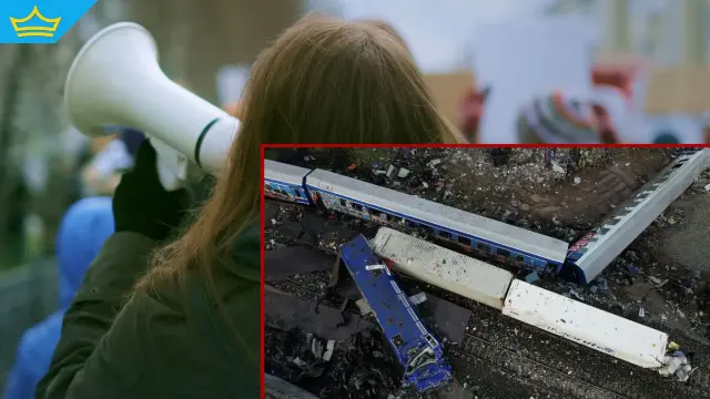 Хиляди протестират в Атина в подкрепа на бащата на българина, загинал в тежката жп катастрофа