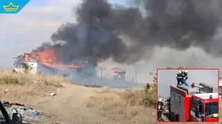 Пожар изпепели къщи и кола в Свиленград (видео)