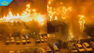 Голям пожар взе жертва в столичния квартал "Гоце Делчев" (видео)