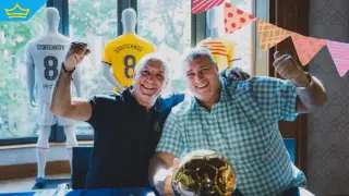 Христо Стоичков поздрави Любо Ганев за 60-годишния му юбилей