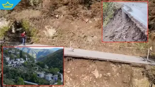 Курортно село в Родопите е на път да бъде откъснато от света заради свлачище (видео)