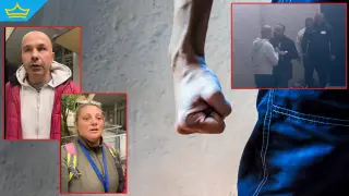 Нападнаха журналисти до клуба на ДПС-Ново начало в Пазарджик пред очите на полицията (видео)