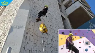 Незрящият ултрамаратонец Виктор Асенов изкачи най-високата сграда в Пазарджик за благотворителност (видео)