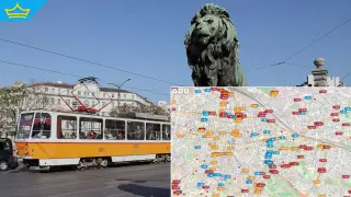 Създадоха интерактивна карта за градския транспорт в София и Варна