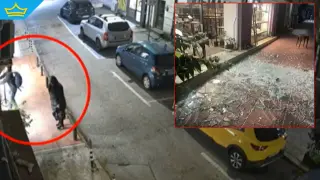 Кражба посред нощ: дръзка двойка разби витрина на арт магазин в София и изчезна, издирват я (видео)
