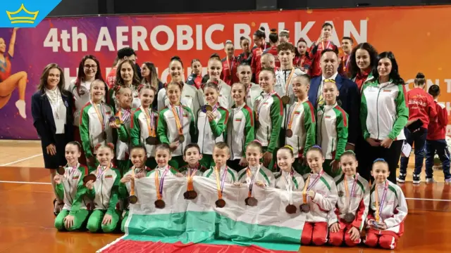 Гордост: 15 медала извоюваха българските състезатели на Балканските игри по спортна аеробика