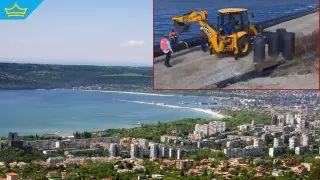 Временният отходен тръбопровод във Варненското езеро отново аварира (видео)