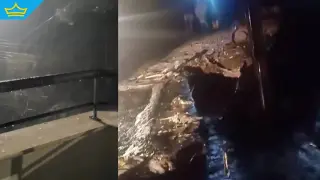 Градушка и поройни дъждове наводниха улици и мазета в Петрич (видео)