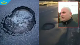 Дупка-убиец на път Монтана – Враца разбива коли; полицията и АПИ си прехвърлят вината (видео)