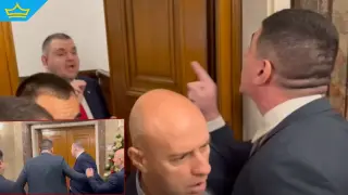 Ивайло Мирчев и Делян Пеевски се „хванаха за гушите“ (видео)