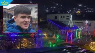 16-годишно момче от Разлог създаде впечатляваща украса с над 25 хиляди светодиода (видео)