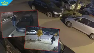 Камери заснеха как неизвестен реже гумите на десетки автомобили в столичен квартал (видео)