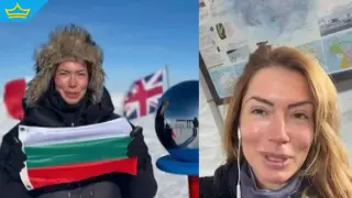 Българският флаг стигна до Южния полюс (видео)