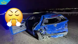 Жена без книжка помете две коли на пътя София-Банкя (видео)