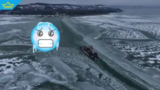 Езерото Балатон замръзна почти изцяло за първи път от 2017 г. (видео)