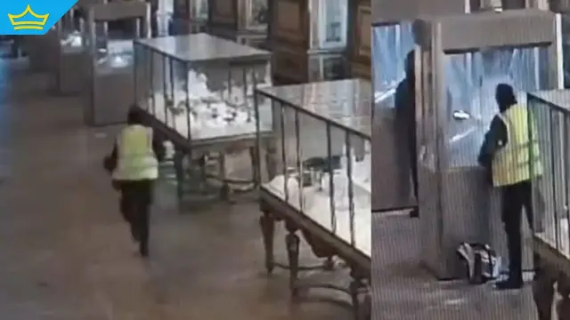 Показаха ексклузивни кадри от зрелищния обир на бижута за 102 млн. долара в Лувъра (видео)