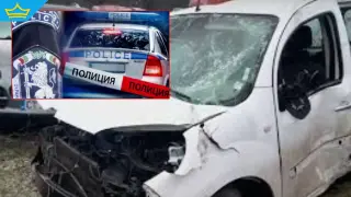 Полицай с 2,2 промила помете кола с дете на пътя Стара Загора - Чирпан (видео)