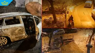 Появиха се кадри от умишления палеж в дома на кмета на Бистрица (видео)