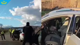 Гонка, шипове и арест – системен нарушител опита да избяга от проверка край Нова Загора (видео)