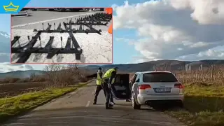 Още един водач без книжка си спретна гонка с полицията и завърши с шипове (видео)