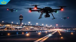 Три дрона са били засечени над летището в София в неделя вечер