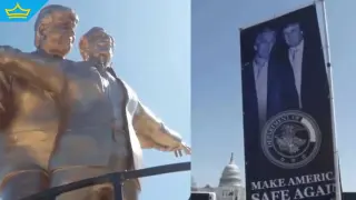 Любов като от „Титаник“? Провокативна статуя на Тръмп и Епстийн се появи във Вашингтон (видео)