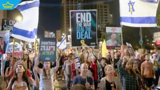 Жители на Израел протестираха срещу войната в Близкия Изток (видео)