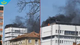 Пожар избухна в сградата на общината в Разград