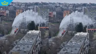 ВиК шоу във Варна: мощен гейзер изригна на Околовръстното в града (видео)