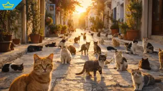 Гърция е дом на една от най-големите популации на бездомни котки в Европа