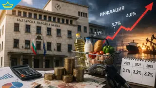 БНБ прогнозира ускоряване на инфлацията в България