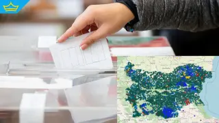 Интерактивна карта показва как са гласували хората в различните населени места