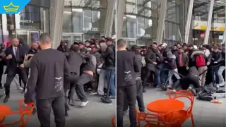 Клиенти се биха за лимитирани часовници пред магазин в Милано (видео)