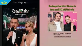 Мария Бакалова и Юлиан Костов прегърнаха идеята да водят „Евровизия“ в България