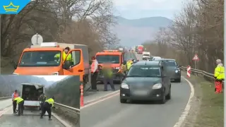 Ремонт в Кресненското дефиле затруднява движението по Е-79 (видео)