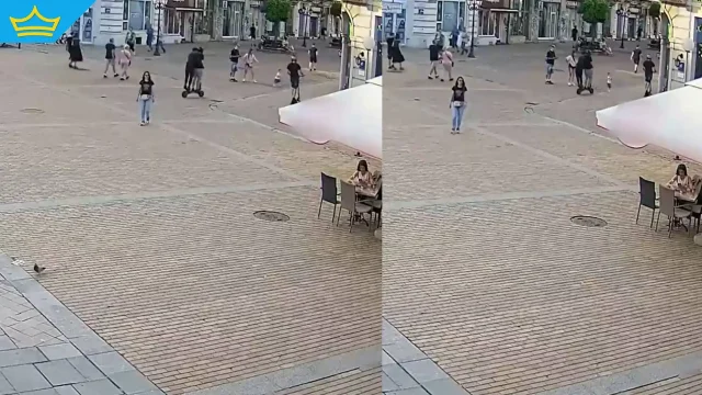 2-годишно дете беше блъснато от тротинетка в пешеходна зона в Русе (видео)