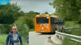 Велосипедистка е със счупен крак след инцидент с автобус по пътя Железница – Бистрица (видео)