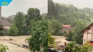 Поройни дъждове наводниха къщи и дворове във Варненско (видео)