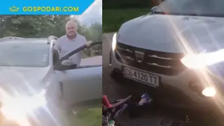 Агресивен мъж смаза колело на дете пред него и баща му заради 5 череши, откъснати от чуждо дърво (видео)