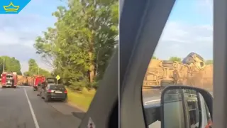 Видео запечата пристигането на спешните медици след катастрофата на „Челопешко шосе“ (видео)