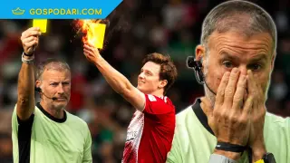 Мечтата на всеки футболист, когато получи жълт картон (видео)