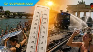 40 градуса, разтопени релси и Сена за басейн: така изглежда новото европейско лято (видео)