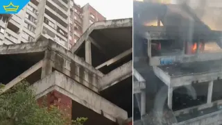 Пожари, шум и безредици от изоставена сграда тормозят жители на столичния „Зона Б-19“ (видео)