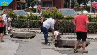 Пропадна участък от пътя в столичния квартал „Младост“ (видео)