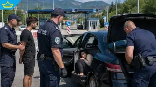 Странен опит за бягство през граница: Албански граничари откриха тайландка в куфар на задната седалка