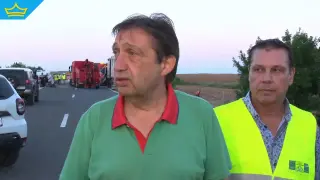 Тол камерите не показвали шофьор в кабината на катастрофиралия тир