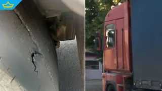 Глобиха шофьора на тир, карал по „Тракия“ с опасно износени гуми (видео)